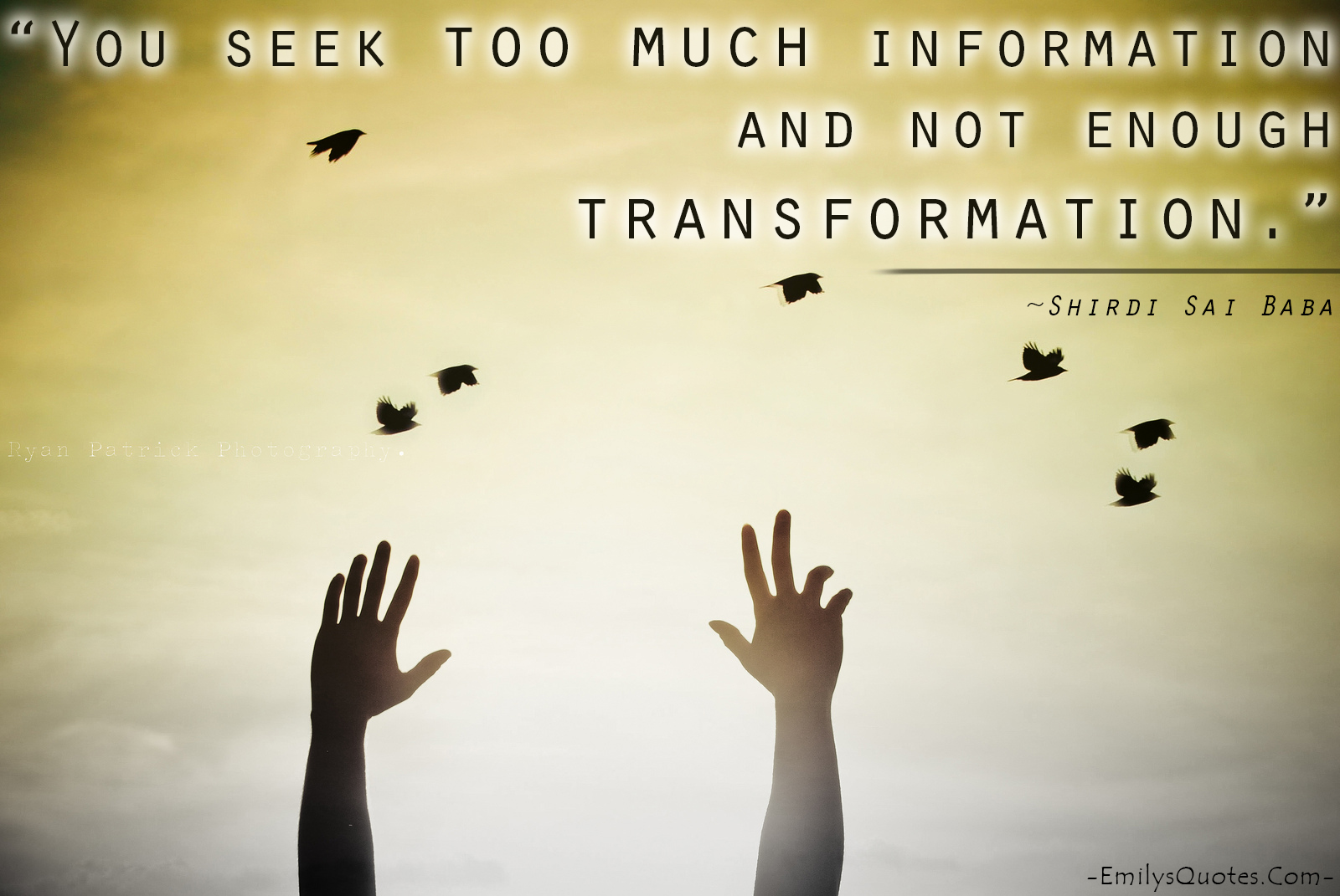 INFORMATION VS. TRANSFORMATION